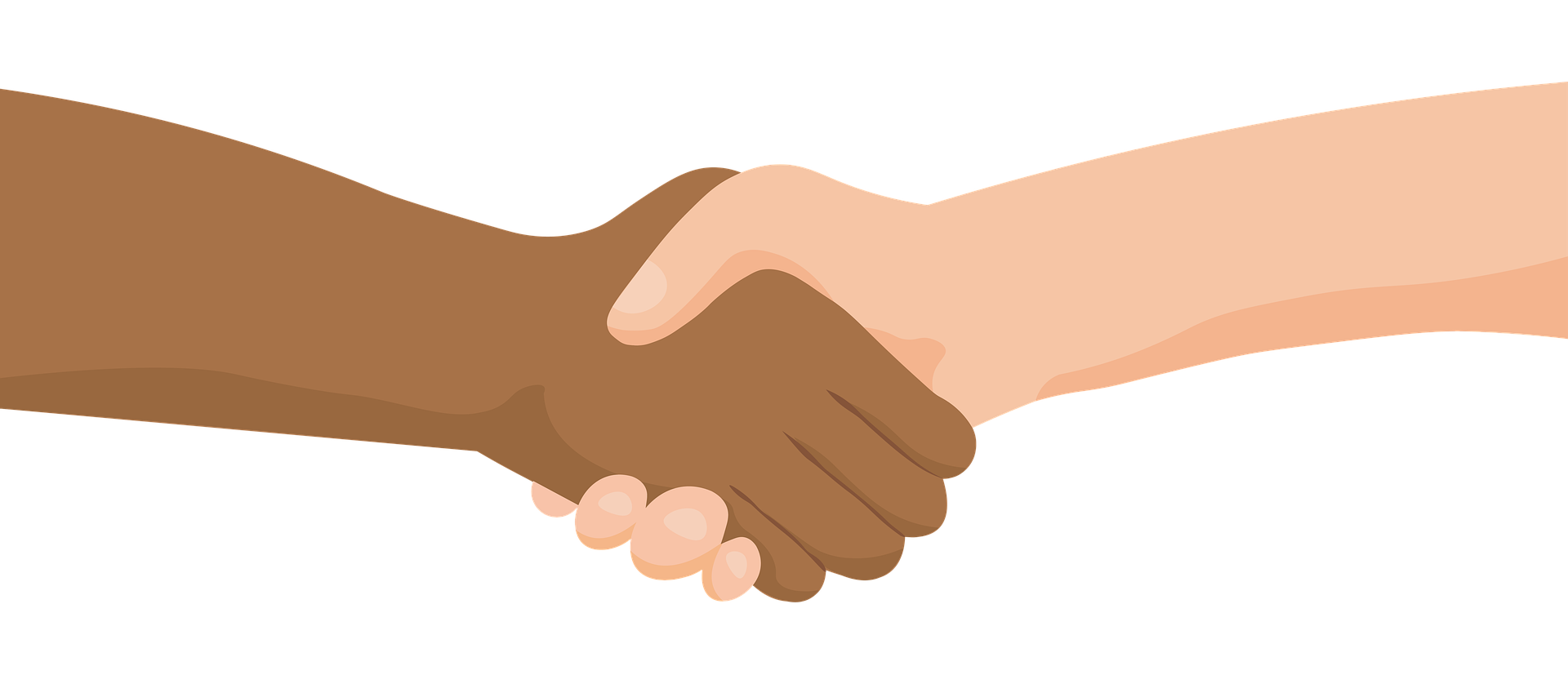 Bild von einem Handschlag zweier Menschen